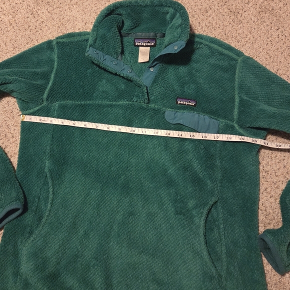 Patagonia Snap-t Pullover Fleece Kelly Green Polartek Thermal Sweater Medium - Picture 4 of 6